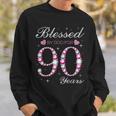 Blessed By God For 90 Years Old 90Th Birthday Party B-Day Sweatshirt Gifts for Him