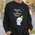 Blowing You Christmas Kisses Christmas Snowman Xmax Sweatshirt Gifts for Him