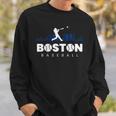 Boston Baseball Vintage Minimalist Retro Baseball Lover Sweatshirt Gifts for Him