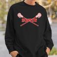 Boston Lacrosse With Lax Sticks Sweatshirt Gifts for Him
