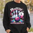 Bowling Party Rollin' 9 Awesome 2015 9Th Birthday Girls Sweatshirt Gifts for Him