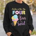 Brother Of The Ms Four Ever Sweet Ice-Cream 4Th Birthday Sweatshirt Gifts for Him