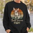 Bull Terrier Mom Retro Bull Terrier Lover Dog Mama Sweatshirt Gifts for Him