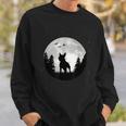 Bull Terrier Moon Bull Terrier Dog Holder Sweatshirt Geschenke für Ihn