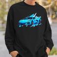 C8 Retro Rapid Blue Supercar Sports Car Vintage C8 Sweatshirt Gifts for Him