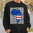 Cabo Verde Is In My Dna Love Cape Verde Flag In Africa Map Sweatshirt Gifts for Him
