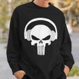 Calavera Dj Con Cascos Dj Skull Headphones Camisa de entrenamiento Regalos para él