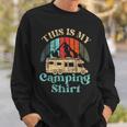 This Is My Camping Motorhome Campervan Retro Vintage Sweatshirt Gifts for Him