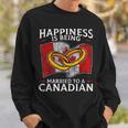 Canada Marriage Canadian Married Flag Wedded Culture Flag Sweatshirt Gifts for Him