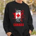Canadá Retrointage Acuarelas Deporte Canadiense Bandera Camisa de entrenamiento Regalos para él