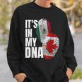Canadian And Mexican Dna Flag Heritage Sweatshirt Gifts for Him