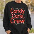 Candy Cane Crew Christmas Candy Cane Lover Xmas Pajama Sweatshirt Gifts for Him