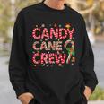 Candy Cane Crew Christmas Candy Lover Xmas Pajamas Sweatshirt Gifts for Him