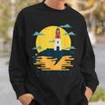 Cape Cod Nauset Lighthouse Vacation Sunset Whale Tourist Sweatshirt Gifts for Him