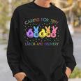 Caring For Tiny Labor And Delivery Bunnies L&D Easter Day Sweatshirt Gifts for Him