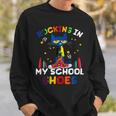 Cat-Rocking I N My-School-Shoes-Back To-School-Cat-Lover Sweatshirt Gifts for Him