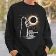 Cat Solar Eclipse Cleveland 8 April 2024 Souvenir Sweatshirt Gifts for Him