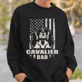 Cavalier Dad Cool Vintage Retro Proud American Sweatshirt Gifts for Him
