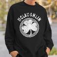 Celtic Theme Mclaughlin Irish Family Name Sweatshirt Gifts for Him