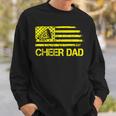Cheer Dad Cheerleading Usa Flag Fathers Day Cheerleader Sweatshirt Gifts for Him