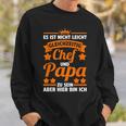 Chefateratertag Papa Sweatshirt Geschenke für Ihn