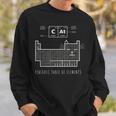 The Chemistry Cat Periodic Table Of Elements Sweatshirt Gifts for Him