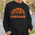 Chicago City Skyline Illinois Basketball Fan Jersey Sweatshirt Gifts for Him