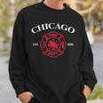 Chicago Illinois Fire Rescue Department Firefighter Fireman Sweatshirt Gifts for Him