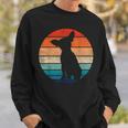 Chihuahua Dog Retrointage 60S 70S Silhouette Sweatshirt Geschenke für Ihn