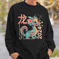 Chinese Dragon Lunar New Year 2024 Green Cute Anime Zodiac Sweatshirt Gifts for Him