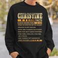 Christine Name Christine First Name Sweatshirt Gifts for Him