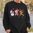 Christmas Dabbing Santa Claus Children Men Sweatshirt Geschenke für Ihn