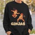 Christmas Ginjas Ninja Gingerbread Man Sweatshirt Gifts for Him