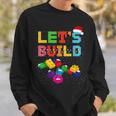 Christmas Let's Build Master Builder Block Brick Building Sweatshirt Gifts for Him