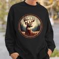 Classic Big Whitetail Buck Vintage Deer Graphic For Hunters Sweatshirt Gifts for Him