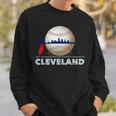 Cleveland Hometown Indian Tribe Ball With Skyline Sweatshirt Gifts for Him
