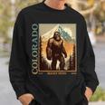 Colorado Mountain Bigfoot Retro Vintage 80S Sasquatch Sweatshirt Gifts for Him