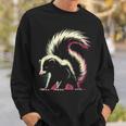 Colorful Skunk Vintage Smelly Skunk Squad Street Cat Lover Sweatshirt Gifts for Him