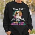 Colourful Cavalier King Charles Spaniel Dog Mummy Sweatshirt Gifts for Him