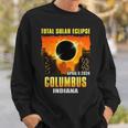 Columbus Indiana 2024 Total Solar Eclipse Sweatshirt Gifts for Him