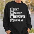 Coma El Teatro Dormido Repita Los Regalos Divertidos Para Lo Camisa de entrenamiento Regalos para él