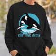 Comer La Rica Ballena Orca Meme Camisa de entrenamiento Regalos para él