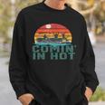 Comin In Hot Pontoon Boat Boating Lake For Dad Sweatshirt Gifts for Him