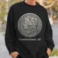 Constitutional Af Morgan Silver Dollar Stacker Sweatshirt Gifts for Him
