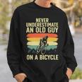 Cool Cycling Art For Men Grandpa Bicycle Riding Cycle Racing Sweatshirt Gifts for Him