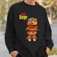 Cool Durr Cute Silly Epic Burger Gaming Sweatshirt Gifts for Him