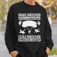 Coole Mädchen Springen Itself Parachute Jumping Sweatshirt Geschenke für Ihn