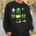 Coquette Bow Masters Golf Tournament Graphic Golfing Golfer Sweatshirt Gifts for Him