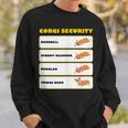 Corgi Security Cute Puppy Corgi Dog Lovers Sweatshirt Gifts for Him