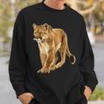 Cougar Face For Wild And Big Cats Lovers Sweatshirt Gifts for Him